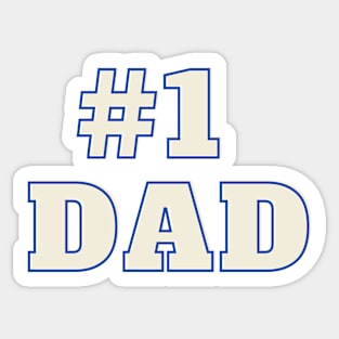 #1 DAD Sticker